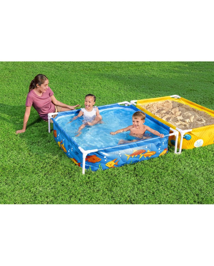 Bestway Piscina Rigida Infantile Con Sandbox 213x122x30,5 cm +2 anni Giardino 00561