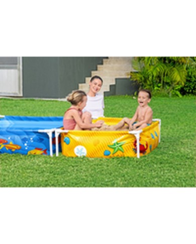 Bestway Piscina Rigida Infantile Con Sandbox 213x122x30,5 cm +2 anni Giardino 00561