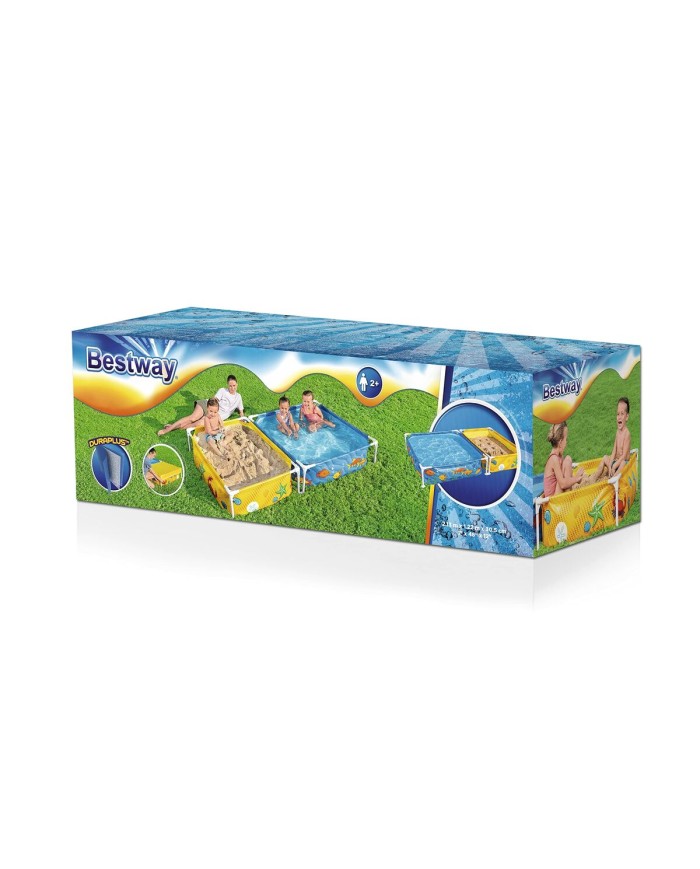 Bestway Piscina Rigida Infantile Con Sandbox 213x122x30,5 cm +2 anni Giardino 00561