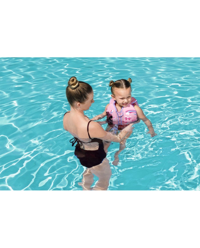 Bestway Gilet Disney Minnie UPF 50+ 51 cm +1 a 3 Anni Piscina e Spiaggia 09104