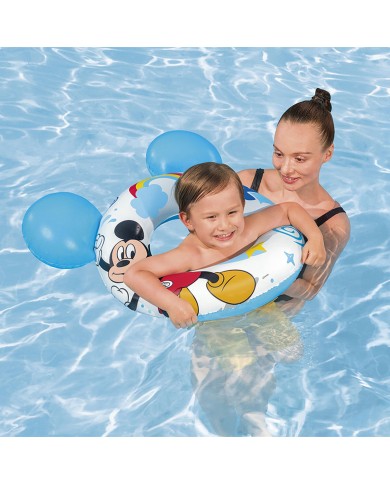Bestway Galleggiante Disney Mickey Mouse Con Orecchie 74x76 cm +3 a 6 Anni Piscina e Spiaggia 09109 Bestway Galleggiante Disney Mickey Mouse Con Orecchie 74x76 cm +3 a 6 Anni Piscina e Spiaggia 09109