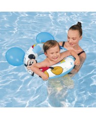 Bestway Galleggiante Disney Mickey Mouse Con Orecchie 74x76 cm +3 a 6 Anni Piscina e Spiaggia 09109