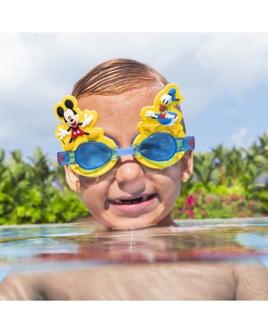 Bestway Occhiali da Nuoto per Bambini in Silicone Mickey & Friends +3 Anni Piscina 09110 Bestway Occhiali da Nuoto per Bambini in Silicone Mickey & Friends +3 Anni Piscina 09110