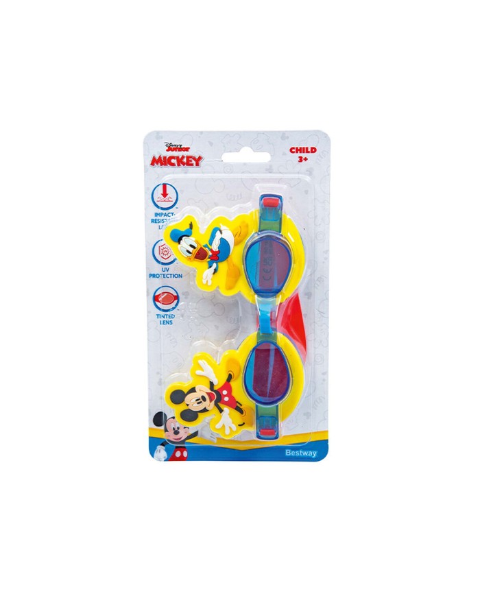 Bestway Occhiali da Nuoto per Bambini in Silicone Mickey & Friends +3 Anni Piscina 09110 Bestway Occhiali da Nuoto per Bambini in Silicone Mickey & Friends +3 Anni Piscina 09110