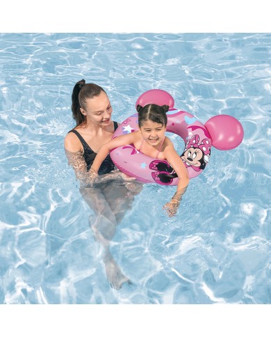 Bestway Galleggiante Disney Minnie Mouse Con Orecchie 74x76 cm +3 a 6 Anni Piscina e Spiaggia 09111 Bestway Galleggiante Disney Minnie Mouse Con Orecchie 74x76 cm +3 a 6 Anni Piscina e Spiaggia 09111
