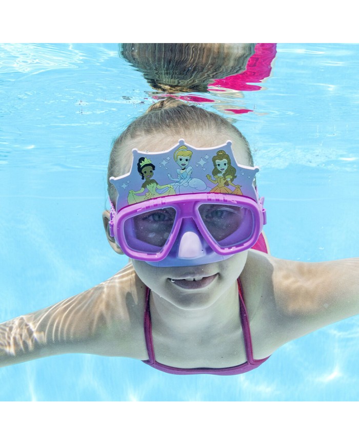 Bestway Maschera Bambini Cinturino Silicone Principesse +3 Anni Piscina e Spiaggia 09116 Bestway Maschera Bambini Cinturino Silicone Principesse +3 Anni Piscina e Spiaggia 09116