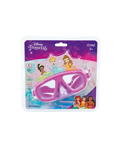 Bestway Maschera Bambini Cinturino Silicone Principesse +3 Anni Piscina e Spiaggia 09116