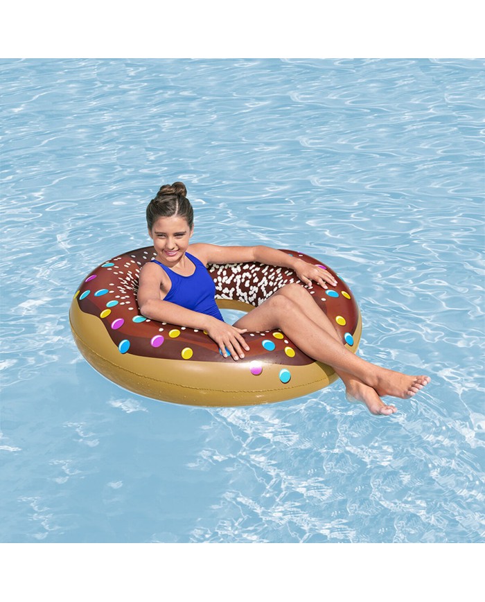 Bestway Galleggiante Gonfiabile Donut Colore Assortito D107cm +12 Anni Spiaggia e Piscina 36118
