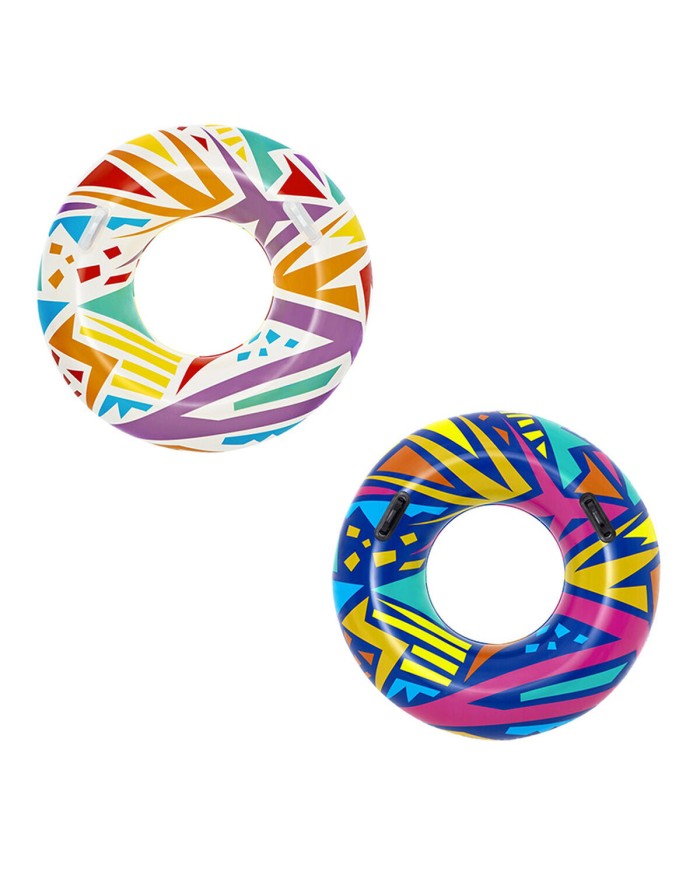 Bestway Flotatore Gonfiabile Decorato con Maniglie Colore Assortito D107cm +12 Anni Spiaggia e Piscina 36228