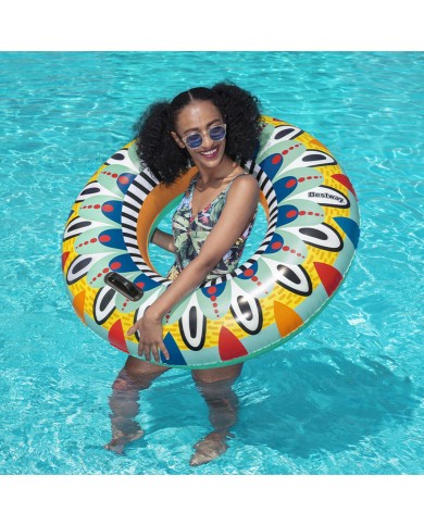 Bestway Gonfiabile Galleggiante Azteca con Maniglie D107 cm +12 Anni Mare e Piscina 36294