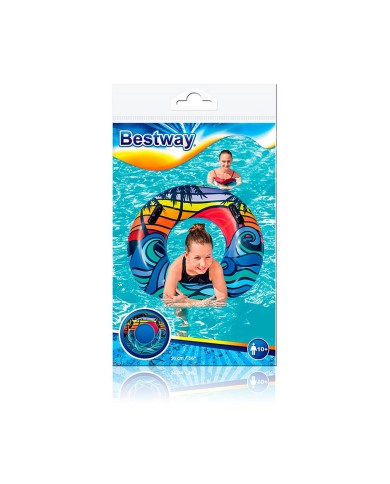 Bestway Gonfiabile Galleggiante Decorato con Maniglie Colore Assortito D91 cm +10 Anni Spiaggia e Piscina 36350