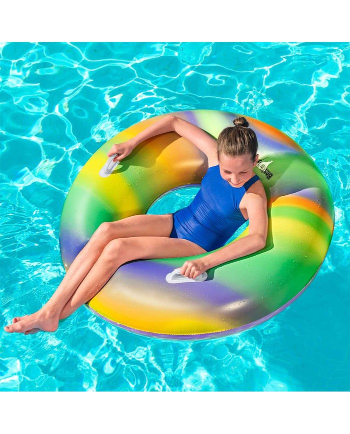 Bestway Gonfiabile galleggiante con maniglie Arcobaleno D119 cm +12 anni Spiaggia e Piscina 36352