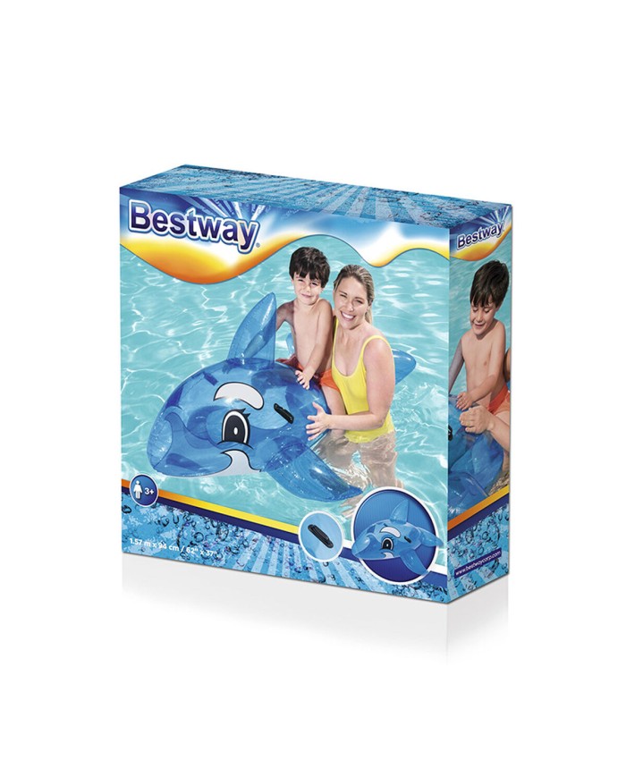 Bestway Figura Gonfiabile Balena Blu con Manici 157x94 cm +3 Anni Spiaggia e Piscina 41037 Bestway Figura Gonfiabile Balena Blu con Manici 157x94 cm +3 Anni Spiaggia e Piscina 41037