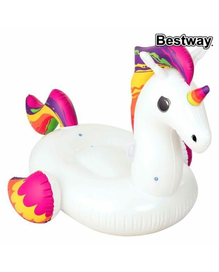 Bestway Figura Gonfiabile Unicorno con Maniglie 224x164 cm Spiaggia e Piscina 41113