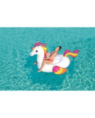 Bestway Figura Gonfiabile Unicorno con Maniglie 224x164 cm Spiaggia e Piscina 41113