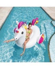 Bestway Figura Gonfiabile Unicorno con Maniglie 224x164 cm Spiaggia e Piscina 41113