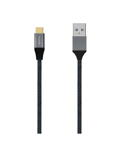 Cavo USB A con USB-C Aisens A107-0633 2 m Grigio (1 Unità) Cavo USB A con USB-C Aisens A107-0633 2 m Grigio (1 Unità)