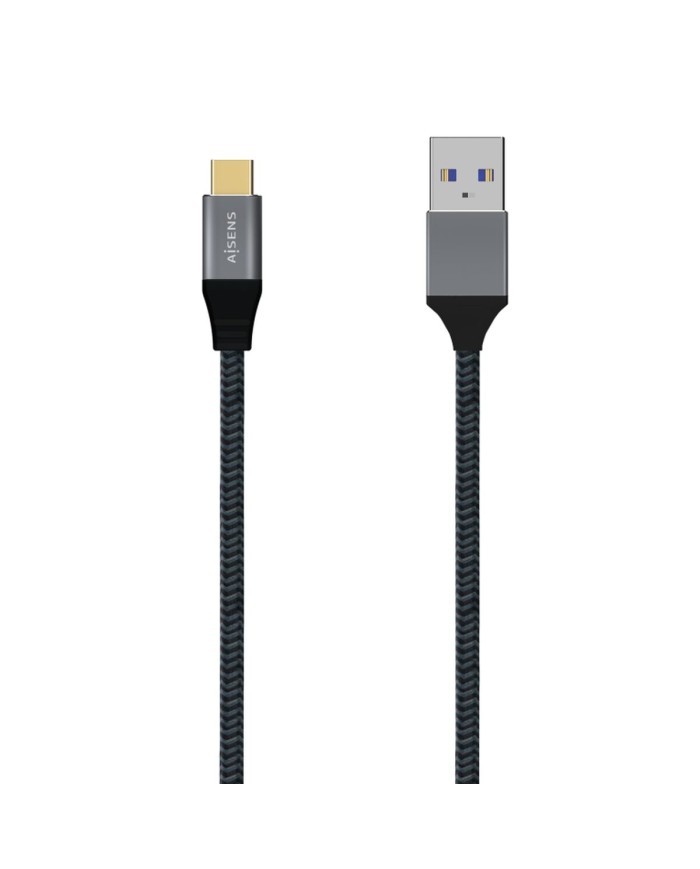 Cavo USB A con USB-C Aisens A107-0633 2 m Grigio (1 Unità) Cavo USB A con USB-C Aisens A107-0633 2 m Grigio (1 Unità)