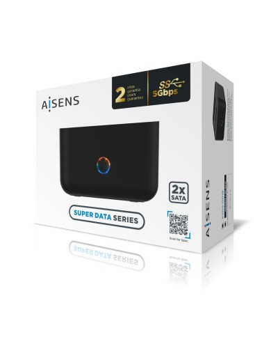 Dock Station Dual Aisens ASDS-D01B Nero Dock Station Dual Aisens ASDS-D01B Nero