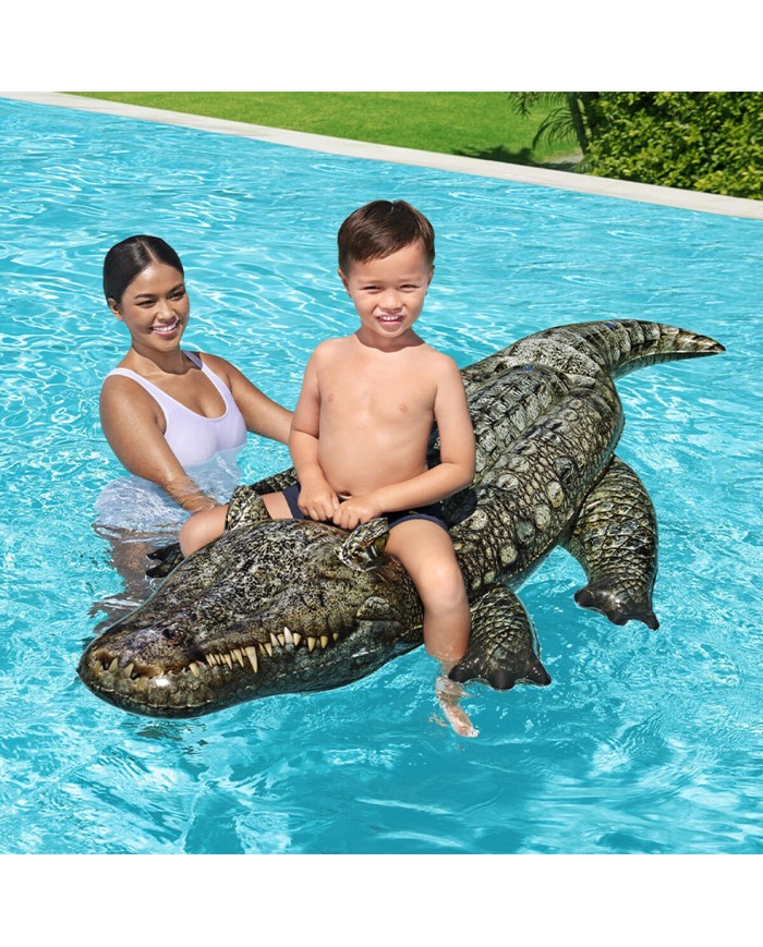 Bestway Coccodrillo Gonfiabile con Maniglie 193x94 cm +3 Anni Spiaggia e Piscina 41478 Bestway Coccodrillo Gonfiabile con Maniglie 193x94 cm +3 Anni Spiaggia e Piscina 41478