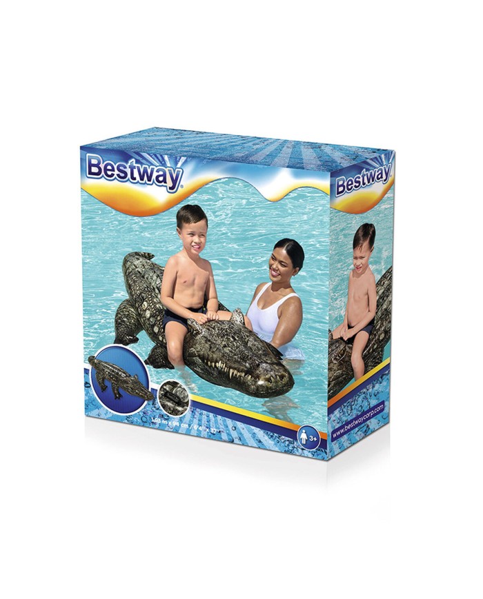 Bestway Coccodrillo Gonfiabile con Maniglie 193x94 cm +3 Anni Spiaggia e Piscina 41478 Bestway Coccodrillo Gonfiabile con Maniglie 193x94 cm +3 Anni Spiaggia e Piscina 41478