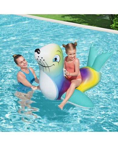 Bestway Foca Gonfiabile con Maniglie 157x114 cm +3 Anni Spiaggia e Piscina 41479 Bestway Foca Gonfiabile con Maniglie 157x114 cm +3 Anni Spiaggia e Piscina 41479