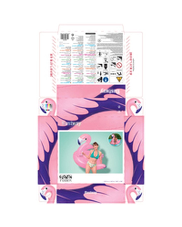 Bestway Figura Gonfiabile Fenicottero con Maniglie 153x143 cm Spiaggia e Piscina 41475 Bestway Figura Gonfiabile Fenicottero con Maniglie 153x143 cm Spiaggia e Piscina 41475