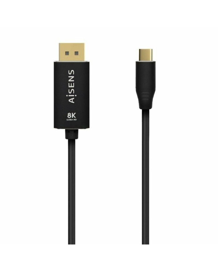 Adattatore USB-C con DisplayPort Aisens A109-0687 Nero 1,8 m Adattatore USB-C con DisplayPort Aisens A109-0687 Nero 1,8 m