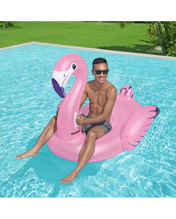 Bestway Figura Gonfiabile Fenicottero con Maniglie 153x143 cm Spiaggia e Piscina 41475 Bestway Figura Gonfiabile Fenicottero con Maniglie 153x143 cm Spiaggia e Piscina 41475