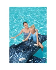 Bestway Figura Gonfiabile Squalo Balena con Maniglie 193x122 cm +3 Anni Spiaggia e Piscina 41482