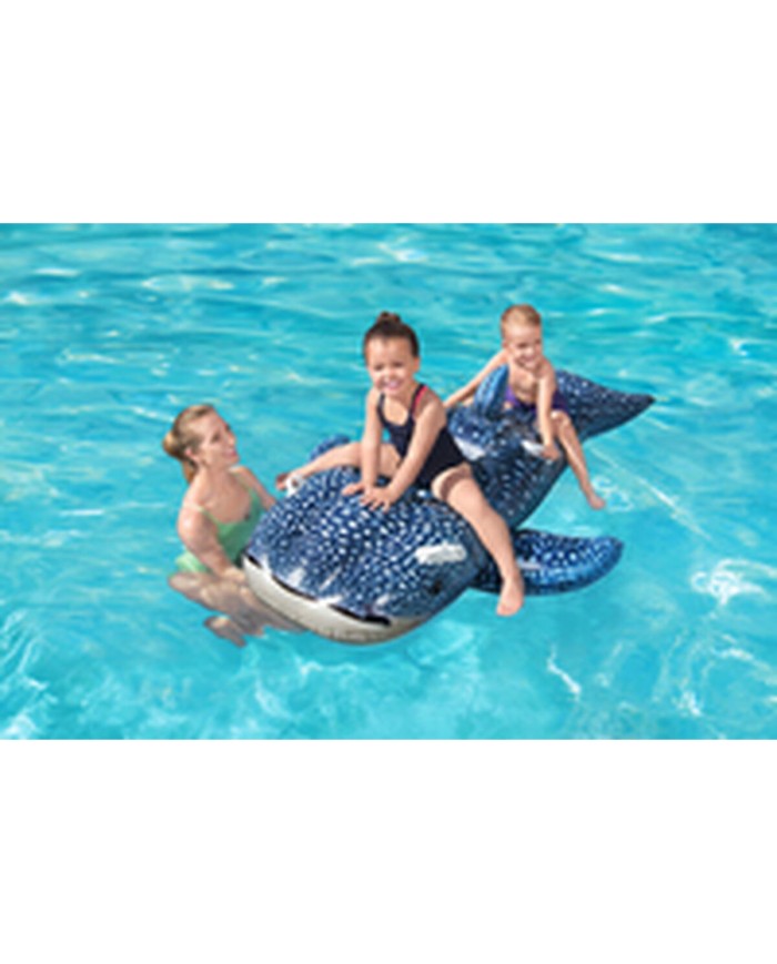 Bestway Figura Gonfiabile Squalo Balena con Maniglie 193x122 cm +3 Anni Spiaggia e Piscina 41482