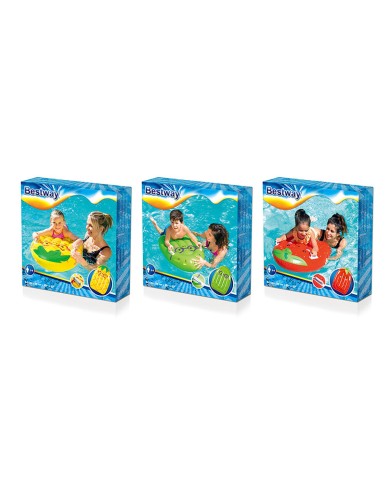 Bestway Materassino Surf Gonfiabile con Maniglie Colore Assortito 84x56 cm +3 a 8 Anni Spiaggia e Piscina 42049