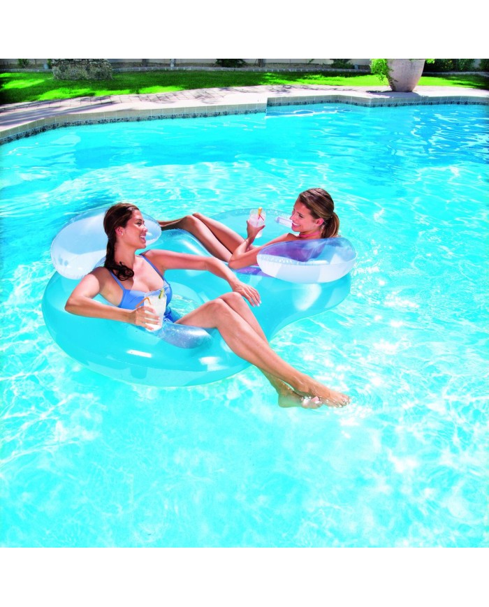 Bestway Materassino Gonfiabile Doppio con Cuscino 188x117 cm Spiaggia e Piscina 43009 Bestway Materassino Gonfiabile Doppio con Cuscino 188x117 cm Spiaggia e Piscina 43009