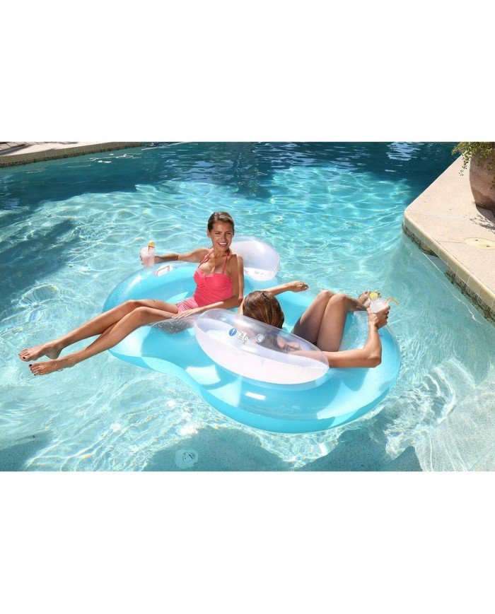 Bestway Materassino Gonfiabile Doppio con Cuscino 188x117 cm Spiaggia e Piscina 43009 Bestway Materassino Gonfiabile Doppio con Cuscino 188x117 cm Spiaggia e Piscina 43009
