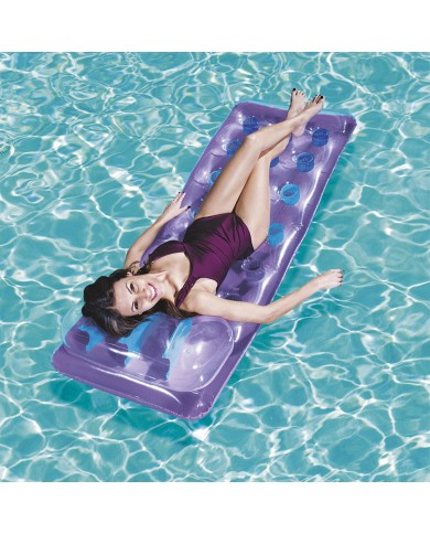 Bestway Materassino Gonfiabile Tazze con Cuscino Colori Assortiti 188x71 cm Spiaggia e Piscina 43015