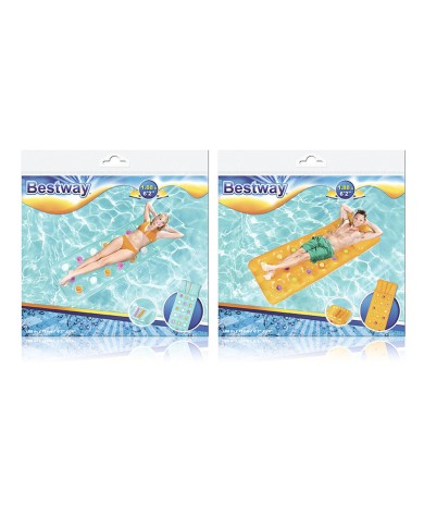 Bestway Materasso Gonfiabile Fashion Color Misto 188x71 cm Spiaggia e Piscina 43014