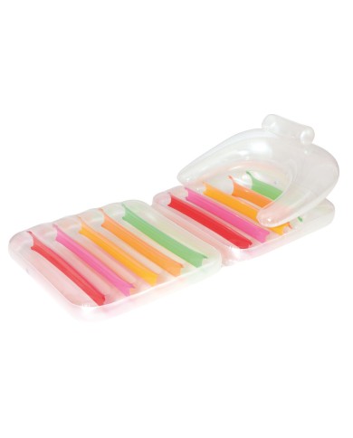 Bestway Sedia Gonfiabile Pieghevole Arcobaleno 201x89 cm Spiaggia e Piscina 43023