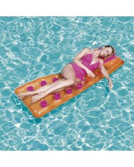 Bestway Materassino Gonfiabile Tazze con Cuscino Colori Assortiti 188x71 cm Spiaggia e Piscina 43015 Bestway Materassino Gonfiabile Tazze con Cuscino Colori Assortiti 188x71 cm Spiaggia e Piscina 43015