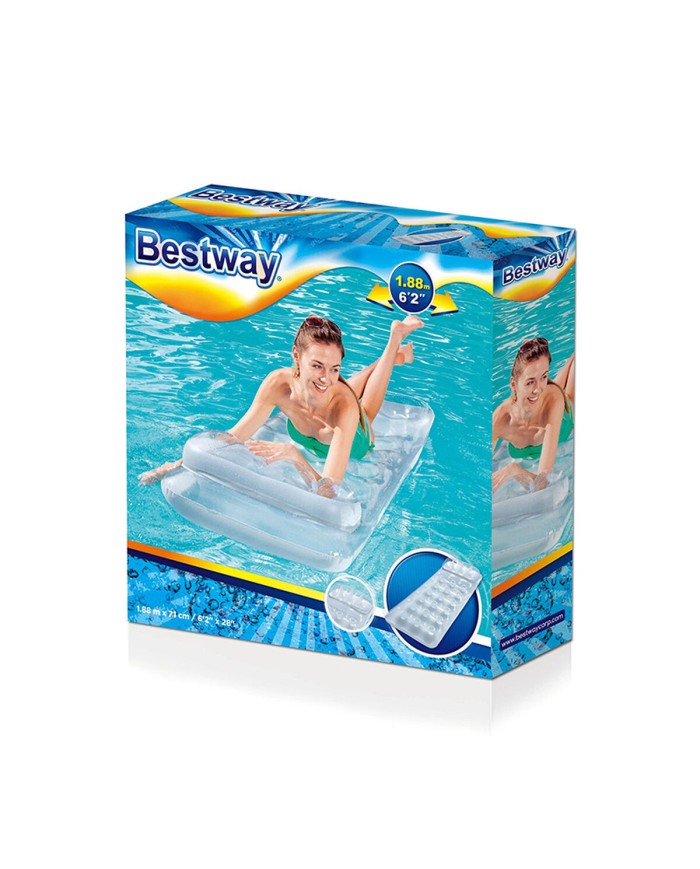 Bestway Materassino Gonfiabile Metallic Cups con Cuscino 188x71 cm Spiaggia e Piscina 43024 Bestway Materassino Gonfiabile Metallic Cups con Cuscino 188x71 cm Spiaggia e Piscina 43024