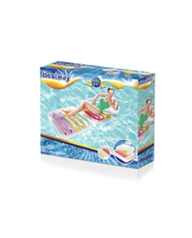 Bestway Sedia Gonfiabile Pieghevole Arcobaleno 201x89 cm Spiaggia e Piscina 43023