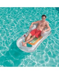 Bestway Poltrona Gonfiabile Design Fashion Piedi Rinfrescanti Colore Assortito 161x84 cm Spiaggia e Piscina 43028