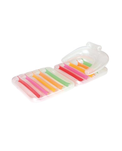 Bestway Sedia Gonfiabile Pieghevole Arcobaleno 201x89 cm Spiaggia e Piscina 43023