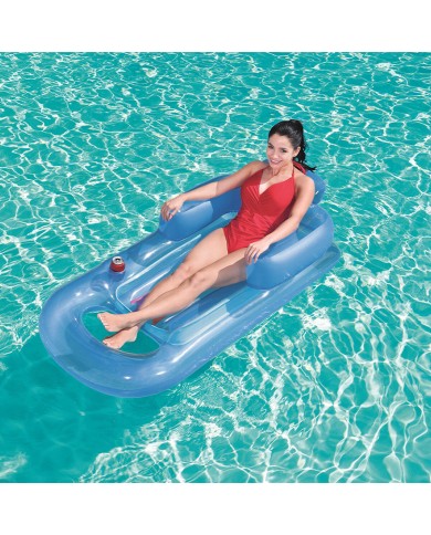 Bestway Poltrona Gonfiabile Design Fashion Piedi Rinfrescanti Colore Assortito 161x84 cm Spiaggia e Piscina 43028