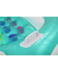 Bestway Materassino Gonfiabile Doppio con Portabicchieri e Frigo 224x174 cm Spiaggia e Piscina 43045