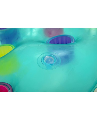 Bestway Materassino Gonfiabile Doppio con Portabicchieri e Frigo 224x174 cm Spiaggia e Piscina 43045