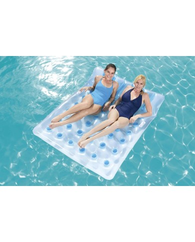Bestway Materassino Gonfiabile Doppio Bicchieri 193x142 cm Spiaggia e Piscina 43055