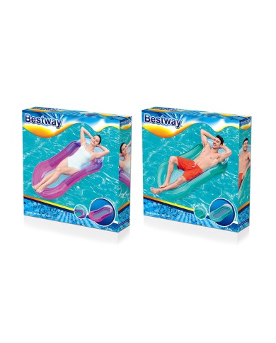 Bestway Sedia Gonfiabile Aqua Colori Assortiti 160x84 cm Spiaggia e Piscina 43103