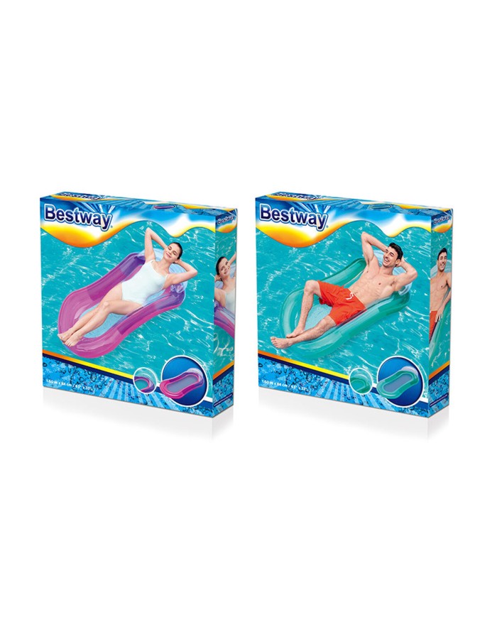 Bestway Sedia Gonfiabile Aqua Colori Assortiti 160x84 cm Spiaggia e Piscina 43103 Bestway Sedia Gonfiabile Aqua Colori Assortiti 160x84 cm Spiaggia e Piscina 43103