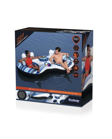 Bestway Rapid Rider Porta doppia gonfiabile con maniglie 251x132 cm Spiaggia e Piscina 43113