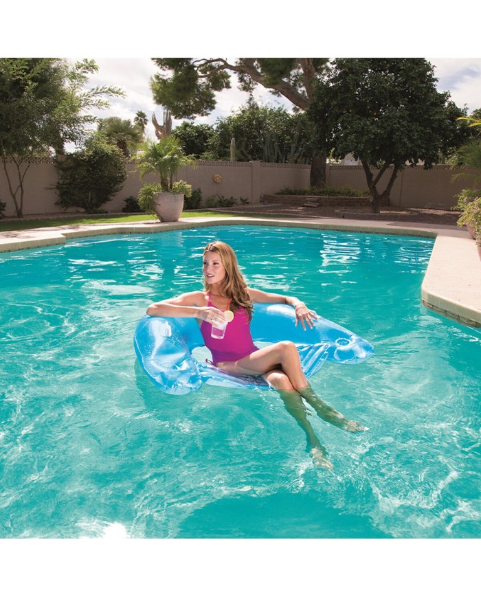 Bestway Poltrona Gonfiabile con Maniglie e Portabibite Colore Misto 152x99 cm Spiaggia e Piscina 43118 Bestway Poltrona Gonfiabile con Maniglie e Portabibite Colore Misto 152x99 cm Spiaggia e Piscina 43118